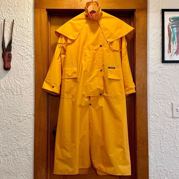 Driza-Bone Vintage Riding Rain Coat Yellow Adult’s Small Unisex 95CM - Picture 1 of 13